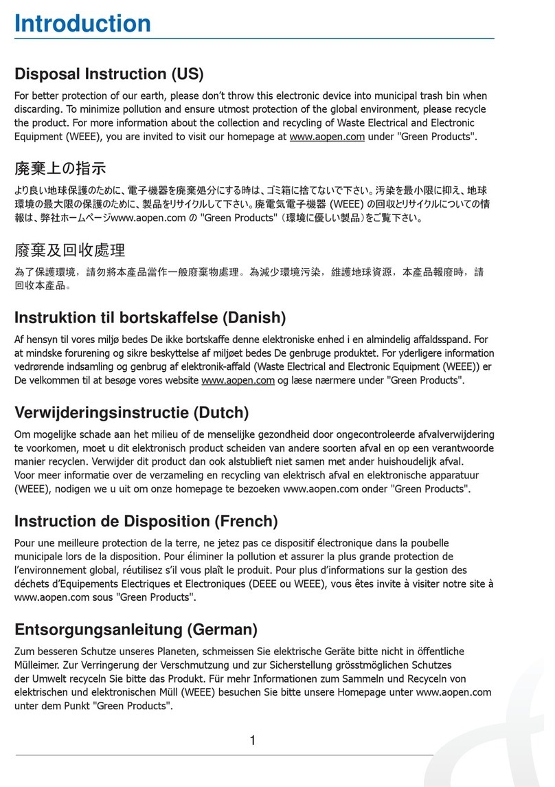 AOpen XC Encore User manual