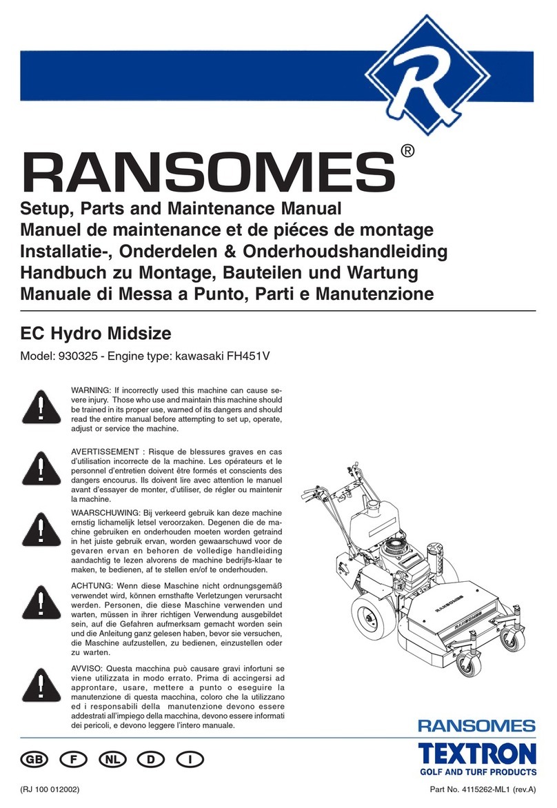Ransomes EC Hydro Midsize User manual Ransomes EC Hydro Midsize User manual