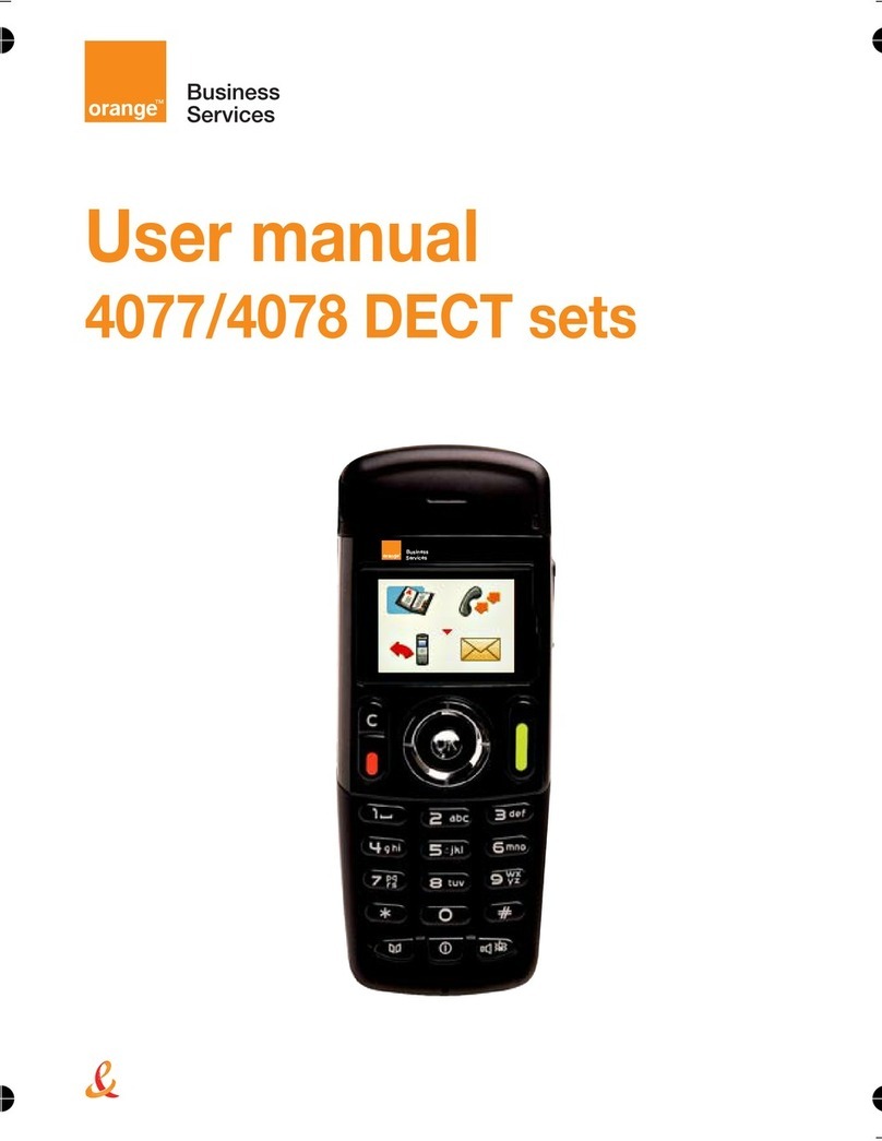 ORANGE 4078 DECT user manual