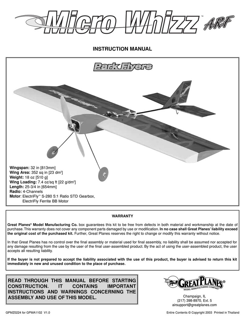 GREAT PLANES Micro Whizz instruction manual