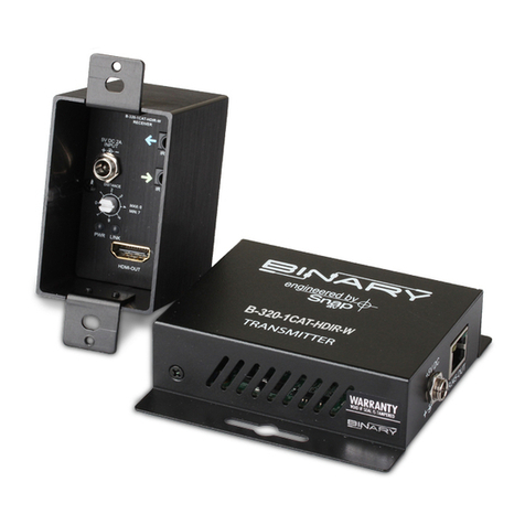 Binary B-320-1CAT-HDIR-W User manual