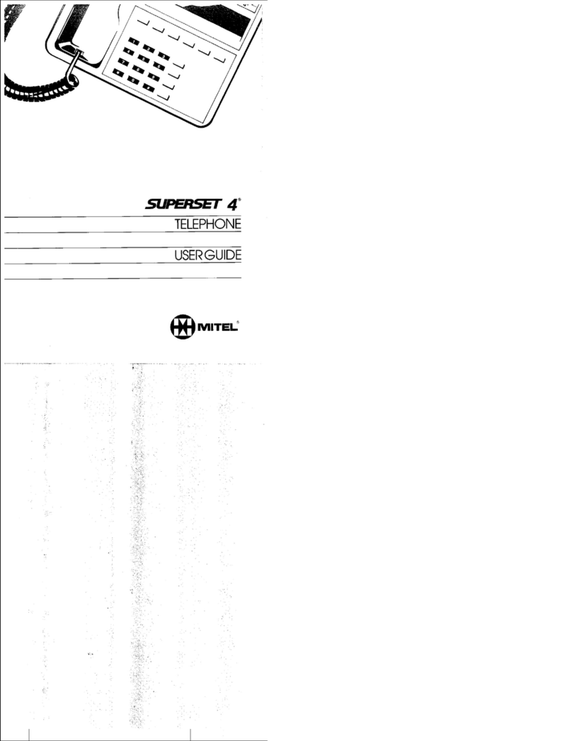 Mitel Superset 4 User manual