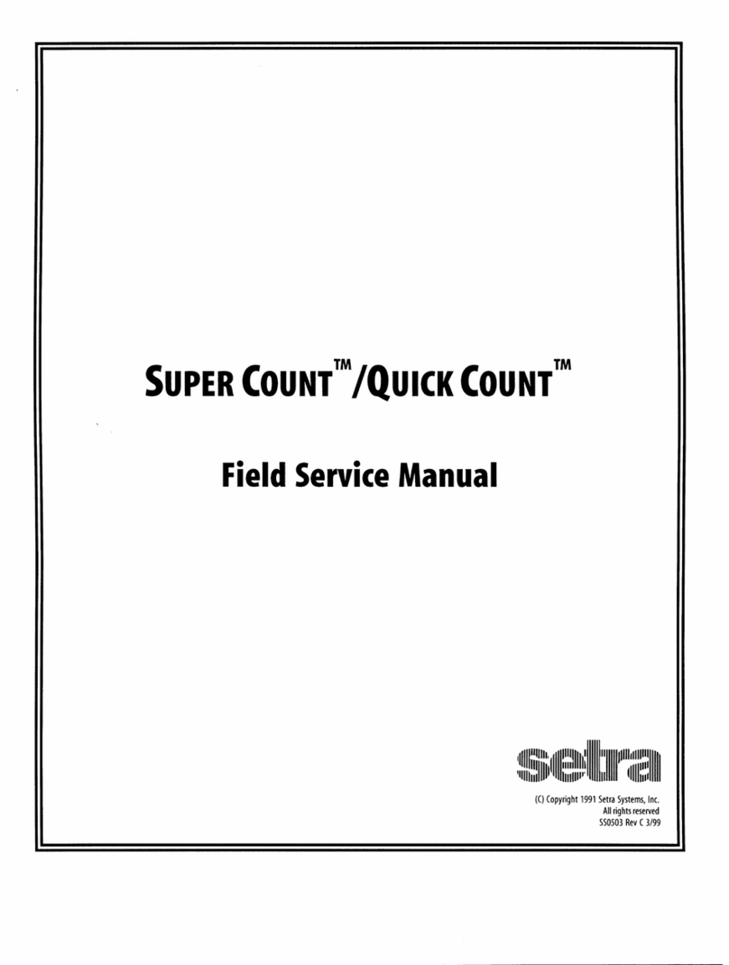 Setra Systems Super Count User manual
