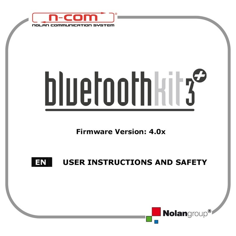 N-Com Bluetooth Kit3 PLUS User instructions and safety N-Com Bluetooth Kit3 PLUS User instructions and safety