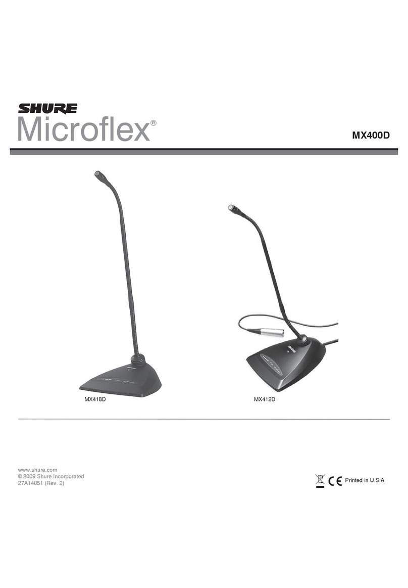 Shure Microflex MX400D Series User manual