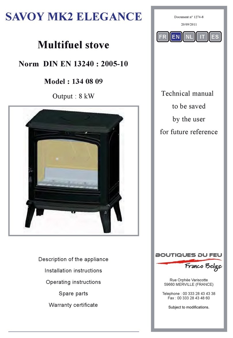Savoy MK2 ELEGANCE 134 08 09 installation instructions