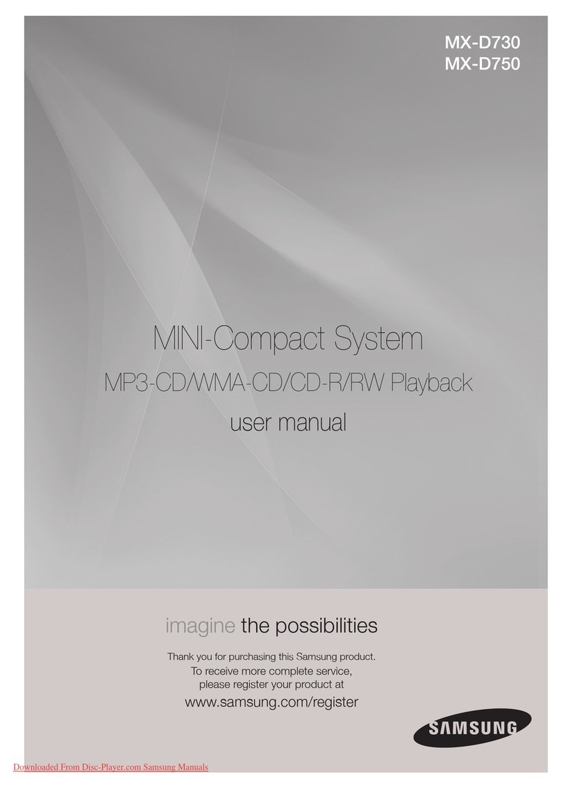 Samsung MX-D730 User manual