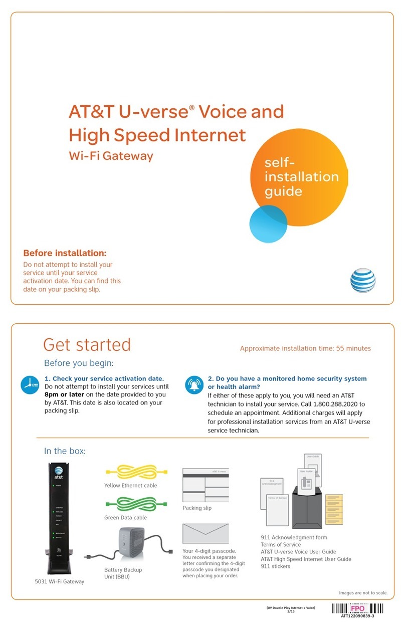 AT&T U-verse TV Self-installation guide