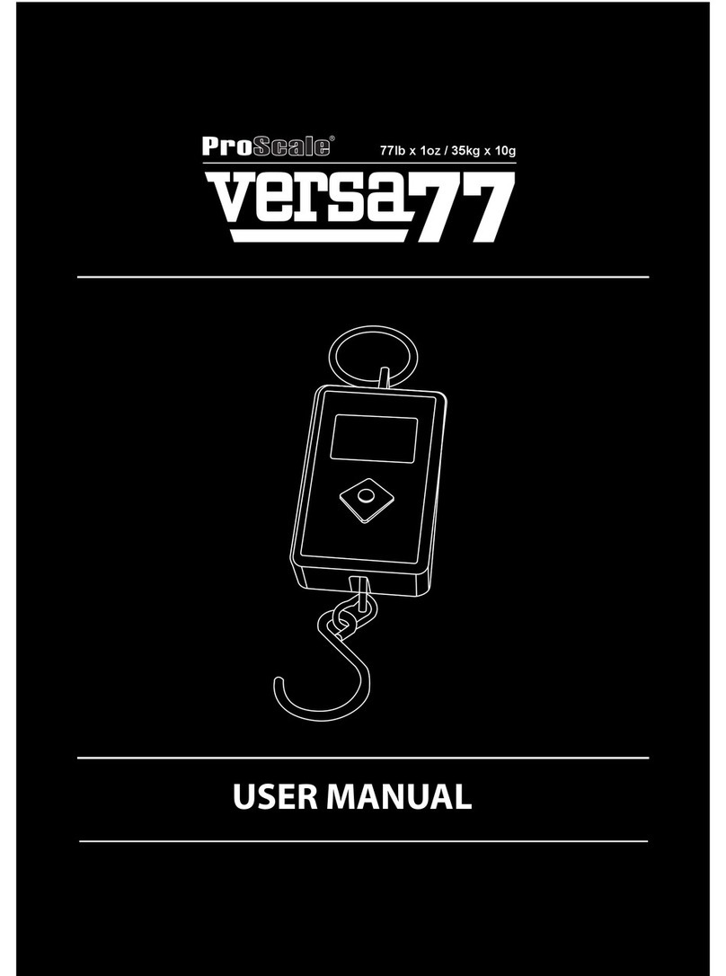 Proscale Versa77 User manual