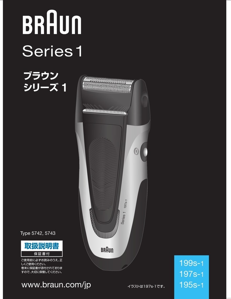 Braun Series 1 199s-1 User manual