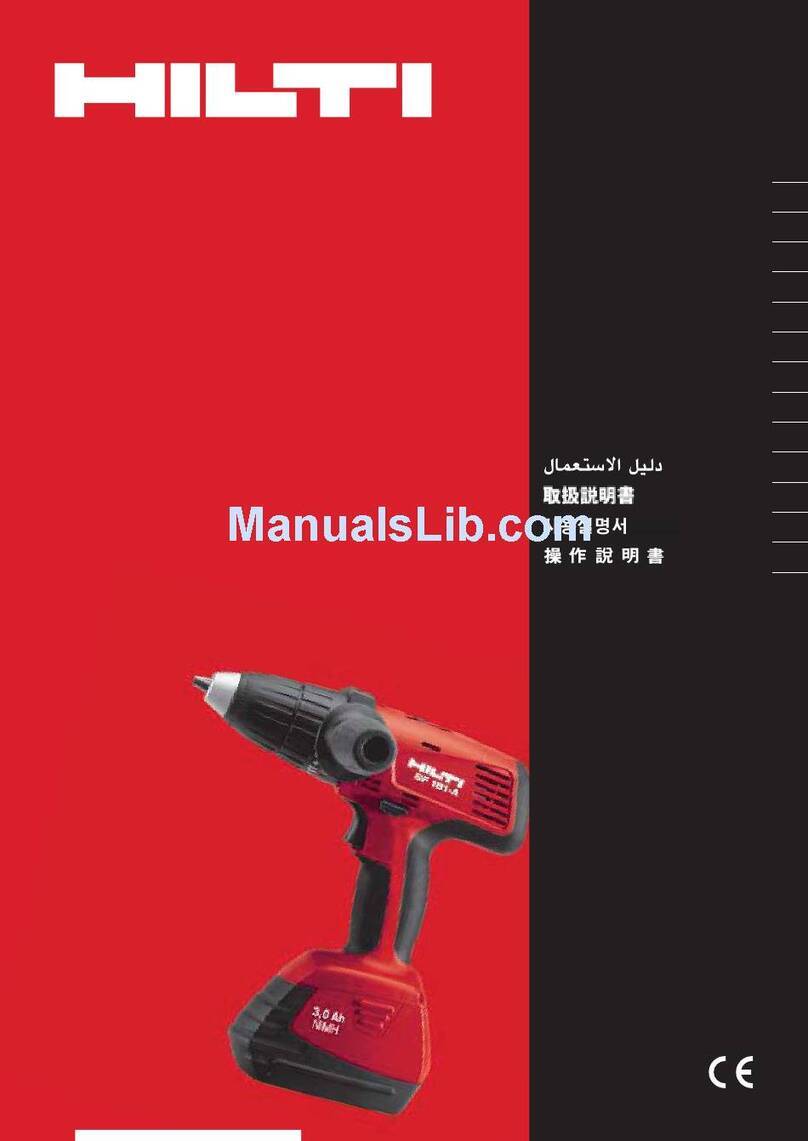 Hilti SFH 181-A User manual