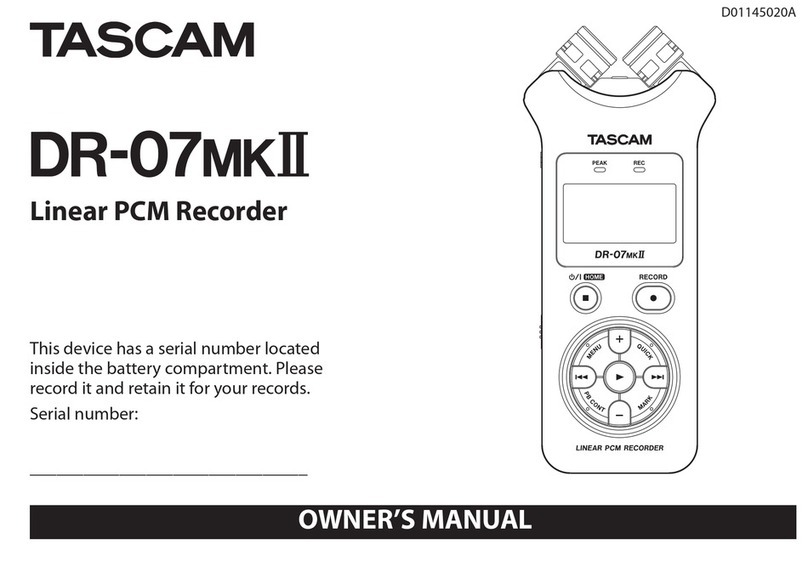 Tascam DR-07mk II User manual