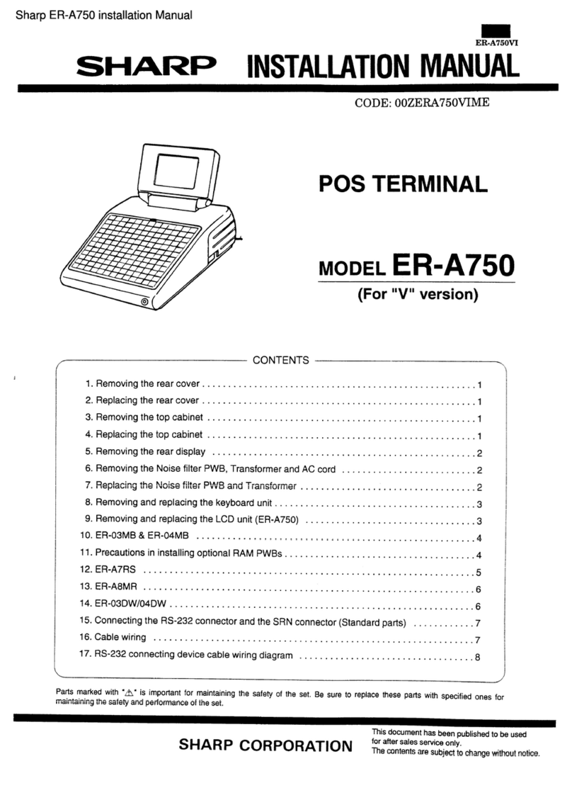 Sharp ER-A750 User manual Sharp ER-A750 User manual