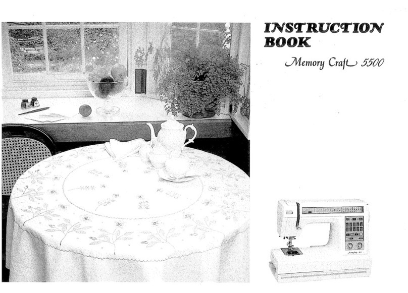Janome Memory Craft 5500 Instruction book