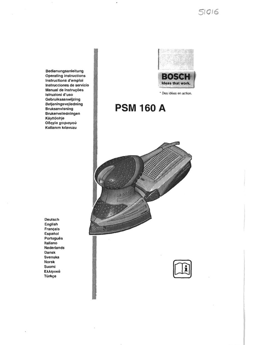 Bosch PSM160 A operating instructions