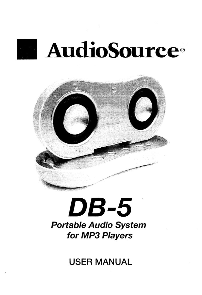 AudioSource DB-5 User manual