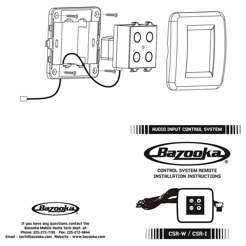 Bazooka CSR-W installation instructions