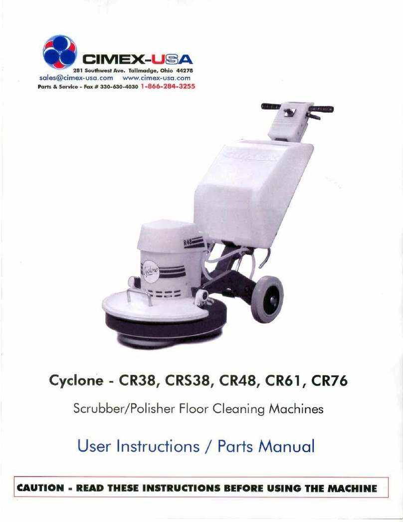 cimex Cyclone CR38 User instructions