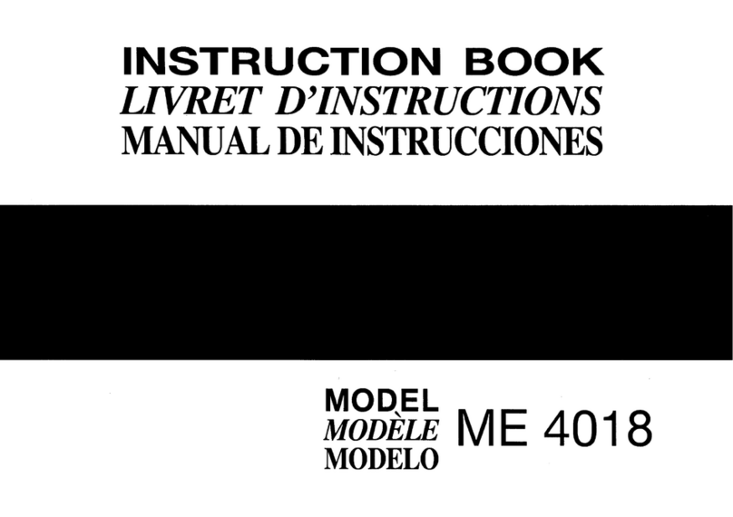 Janome ME 4018 Instruction book