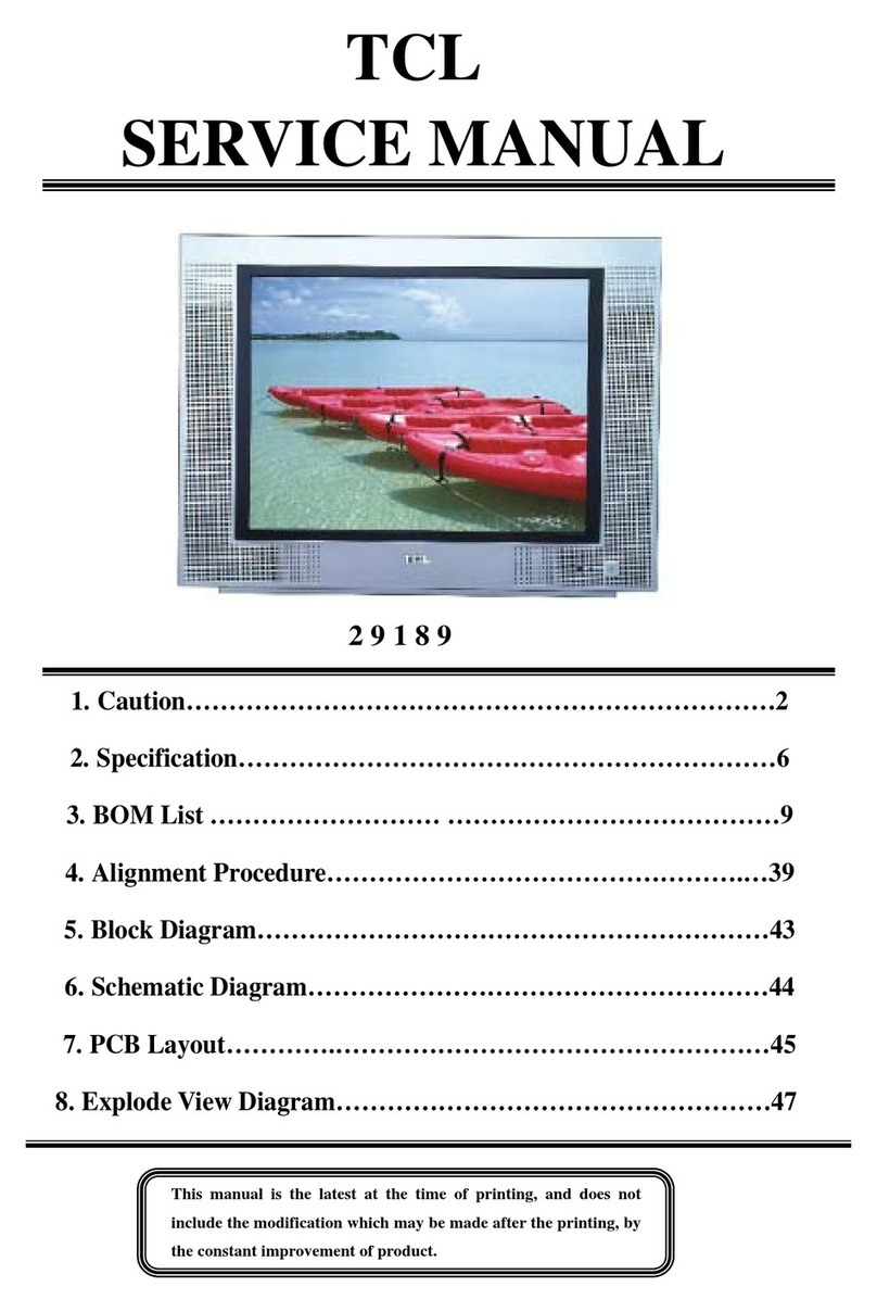 TCL 29189 User manual TCL 29189 User manual