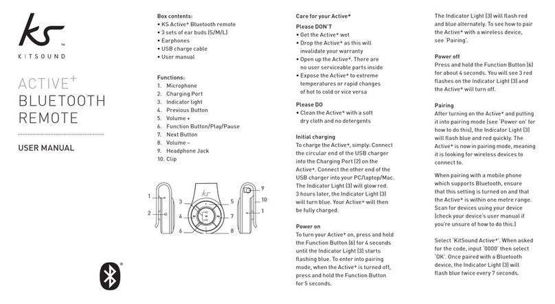 Kitsound KS ACTIVE+ user manual