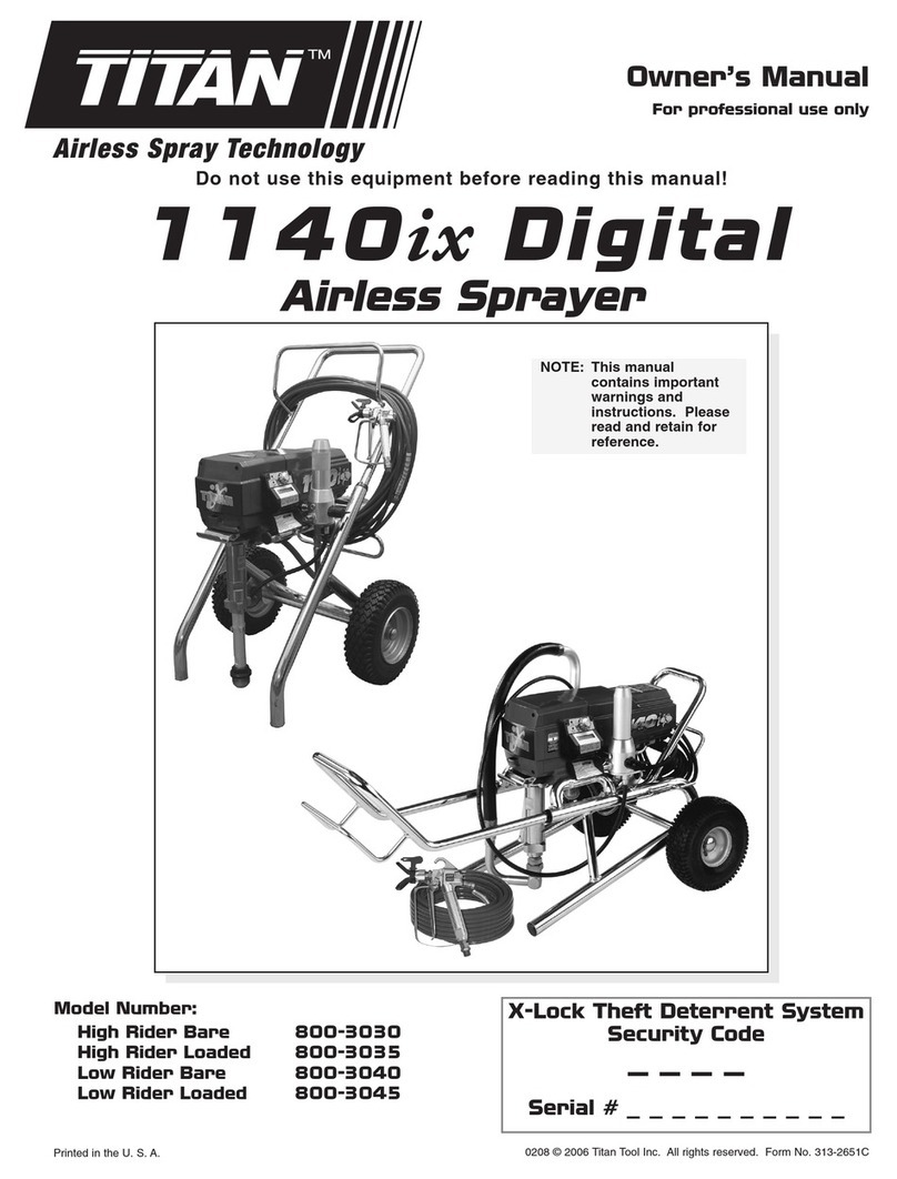 Titan 1140ix Digital 800-3030 User manual Titan 1140ix Digital 800-3030 User manual