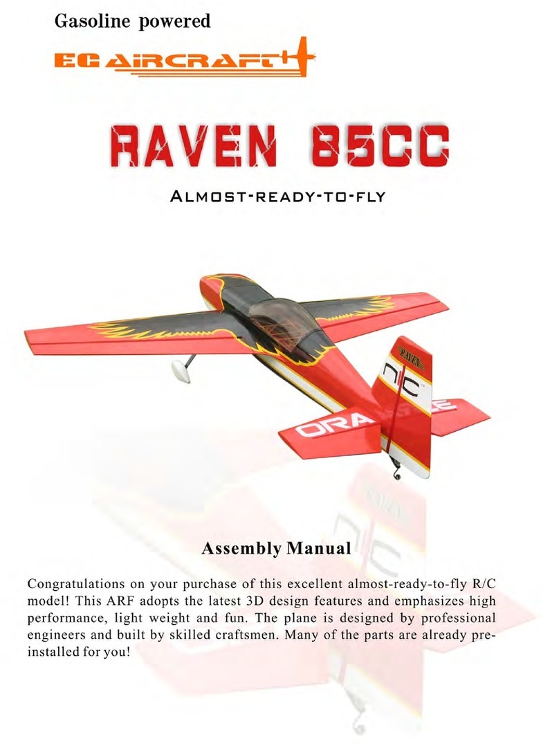 EG Aircraft Raven 85CC Assembly manual