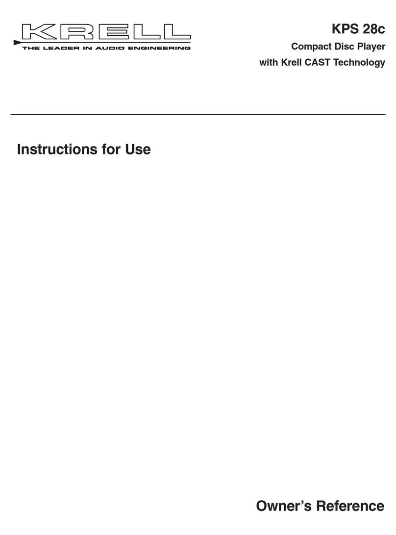 Krell Industries Krell KPS 28c Instructions for use