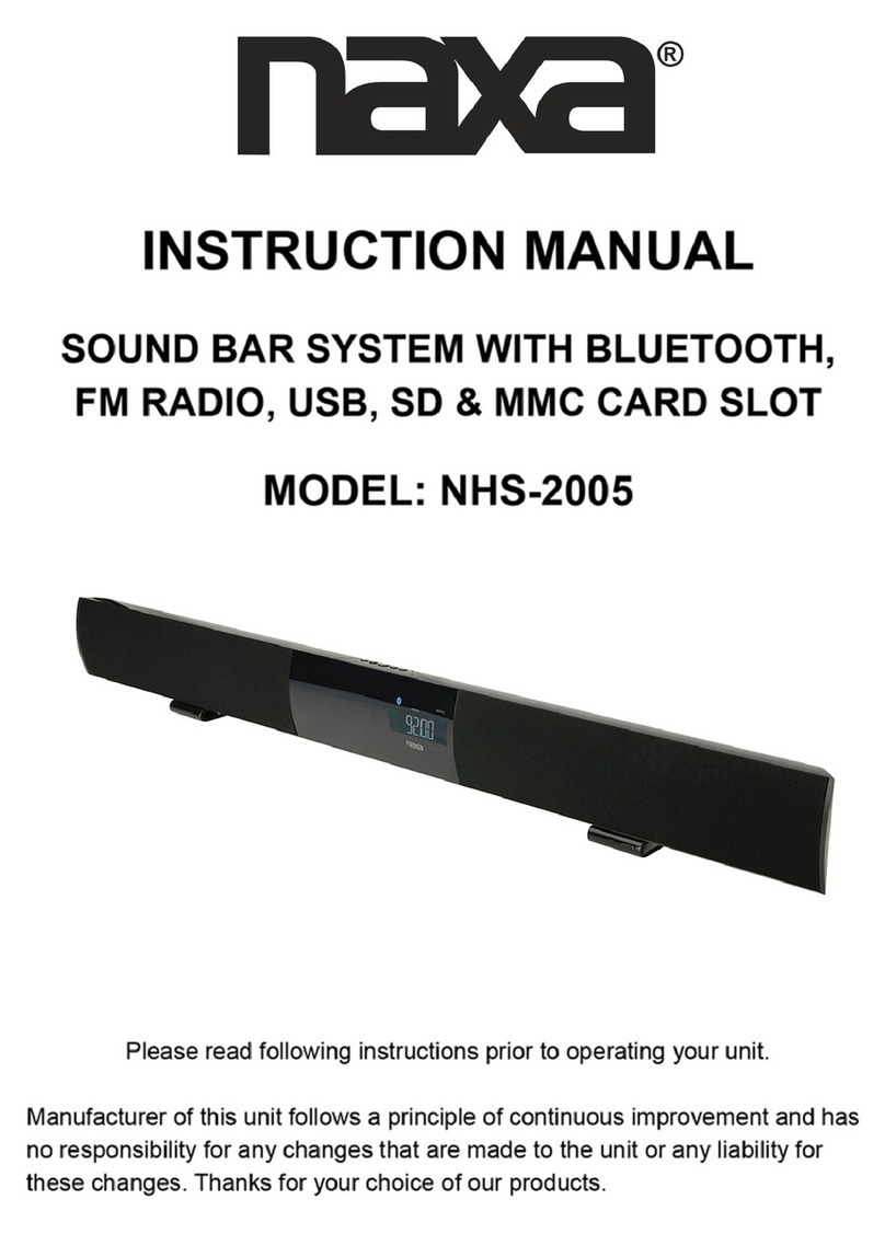 Naxa NHS-2005 instruction manual