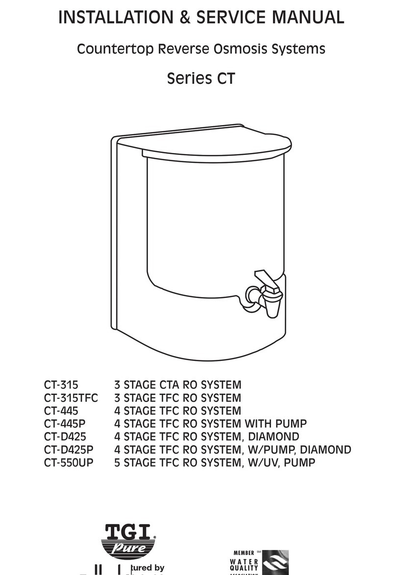 TGI CT-315 Installation & service manual