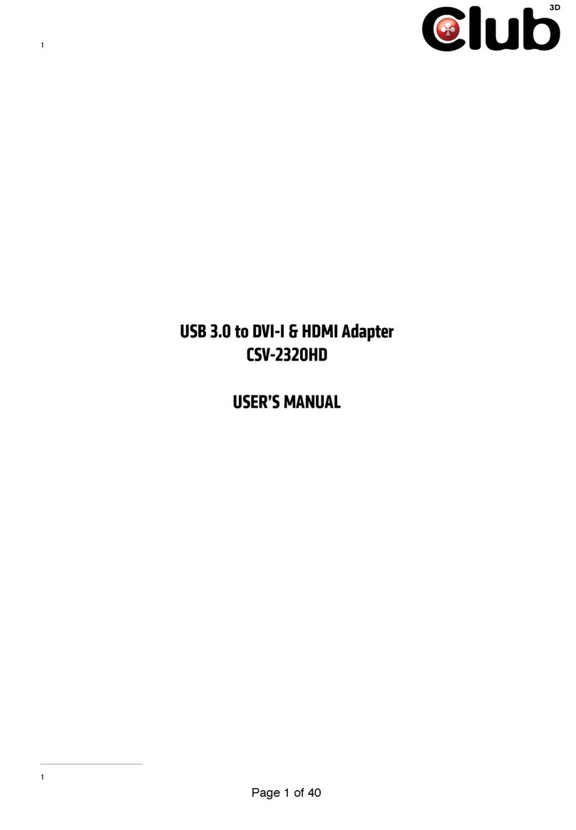 Club CSV-2320HD user manual