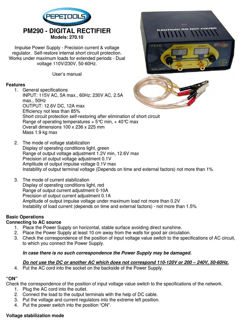 Pepe Tools PM290 user manual