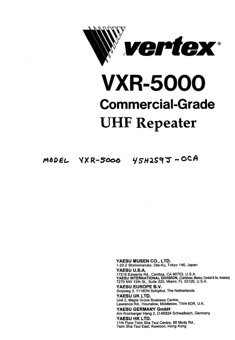 Vertex VXR-5000 User manual