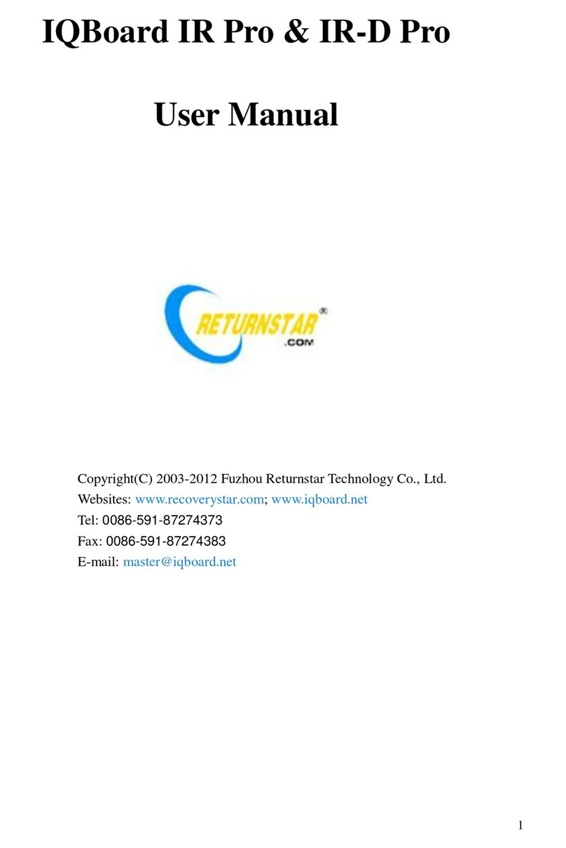 Returnstar IQBoard IR Pro user manual