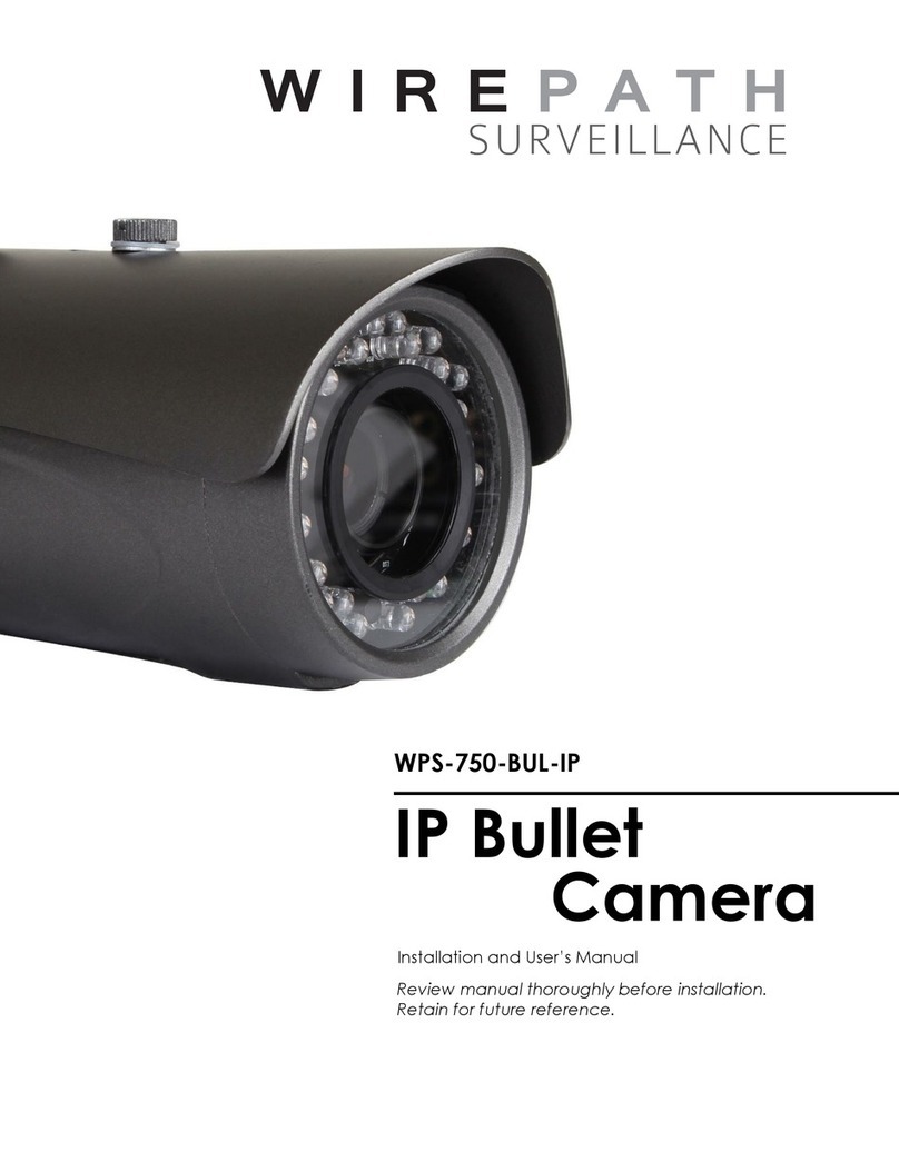 Wirepath Surveillance WPS-750-BUL-IP User manual Wirepath Surveillance WPS-750-BUL-IP User manual