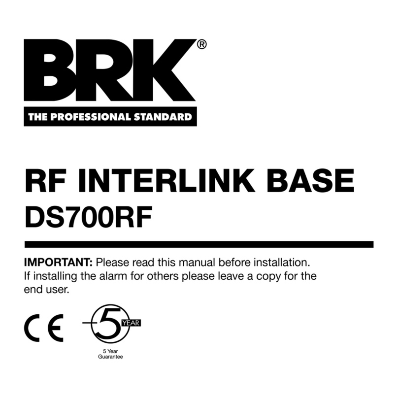 BRK electronic DS700RF User manual