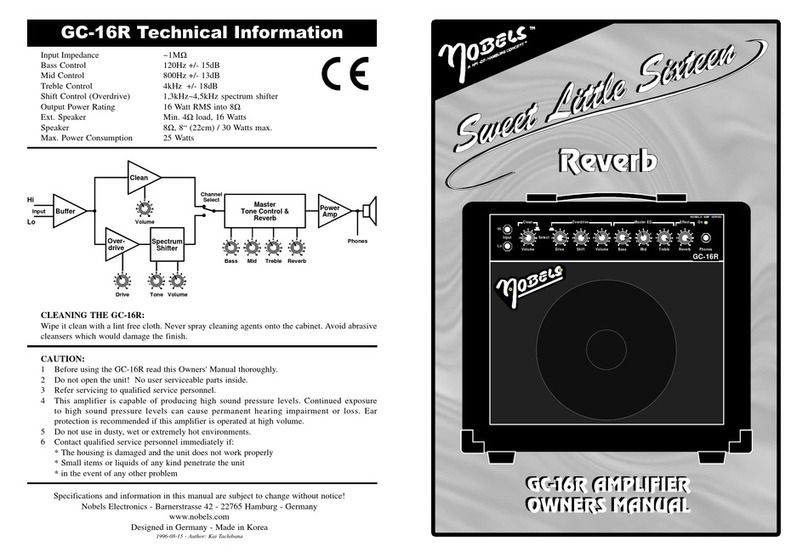 Nobels GC-16R owner's manual