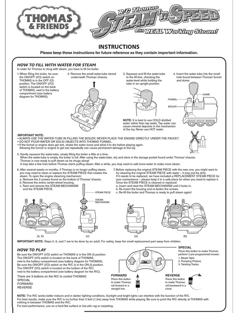 Fisher-Price Thomas & Friends R/C Thomas Steam'n Speed instructions Fisher-Price Thomas & Friends R/C Thomas Steam'n Speed instructions