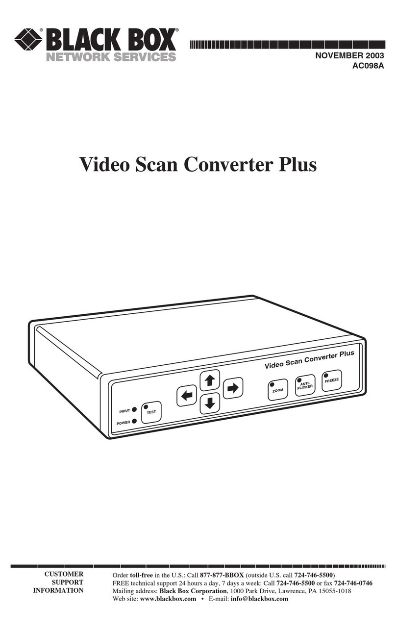 Black Box AC098A User manual