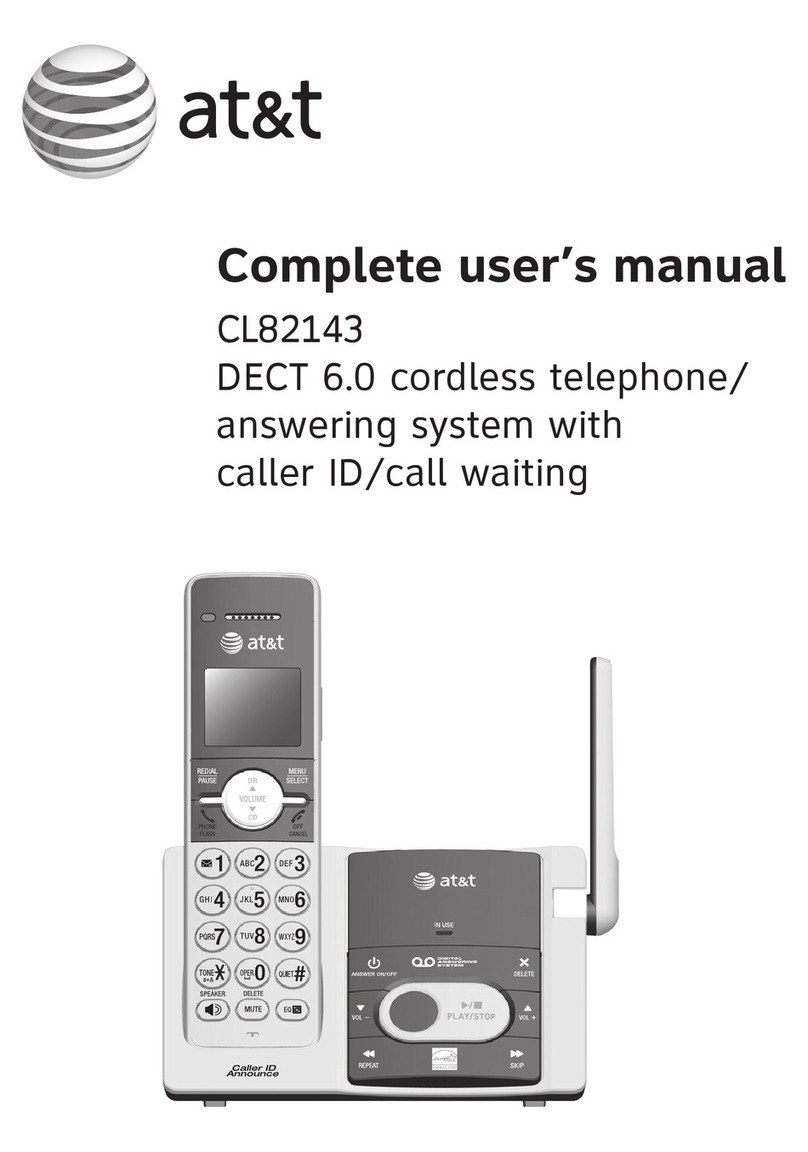AT&T CL82143 Complete user's manual