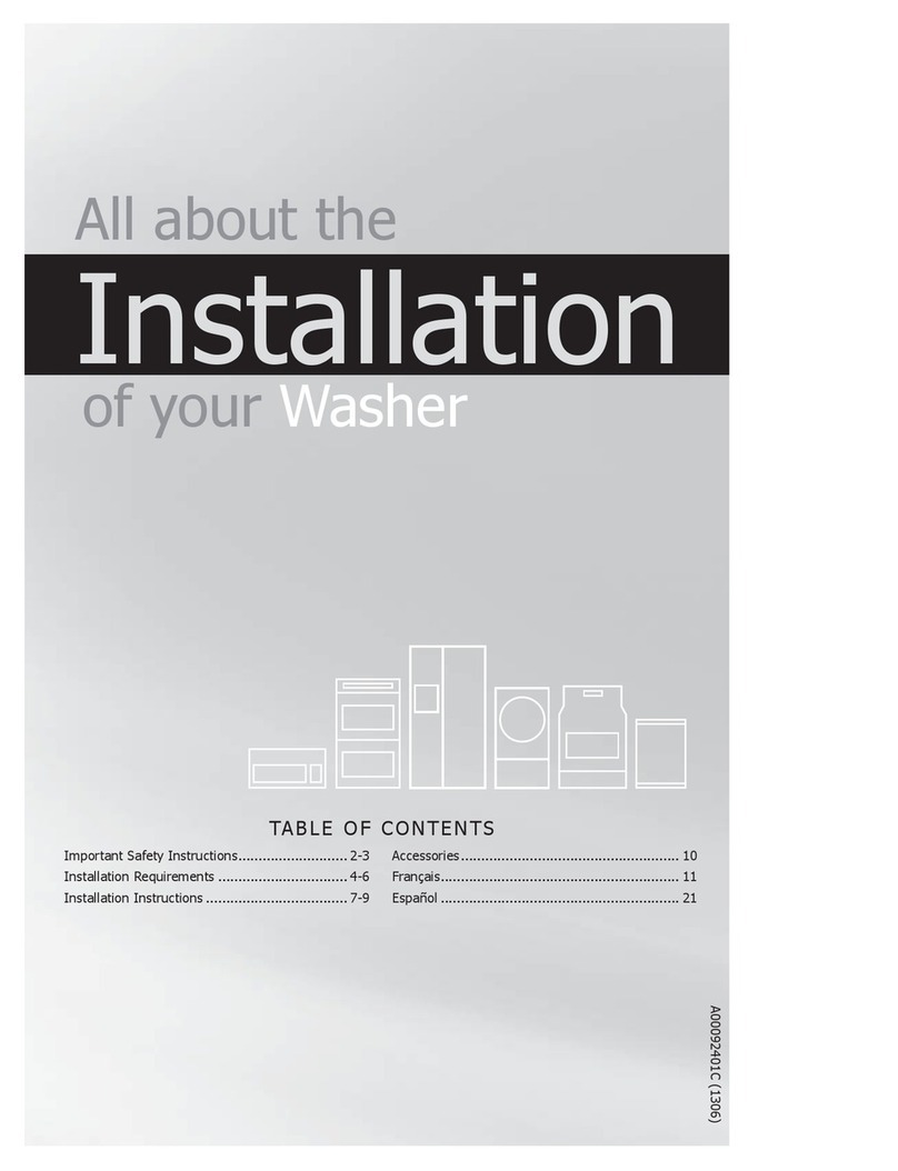 Frigidaire FFTW1001P User manual