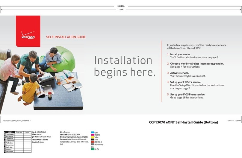 Verizon FiOS TV User manual Verizon FiOS TV User manual
