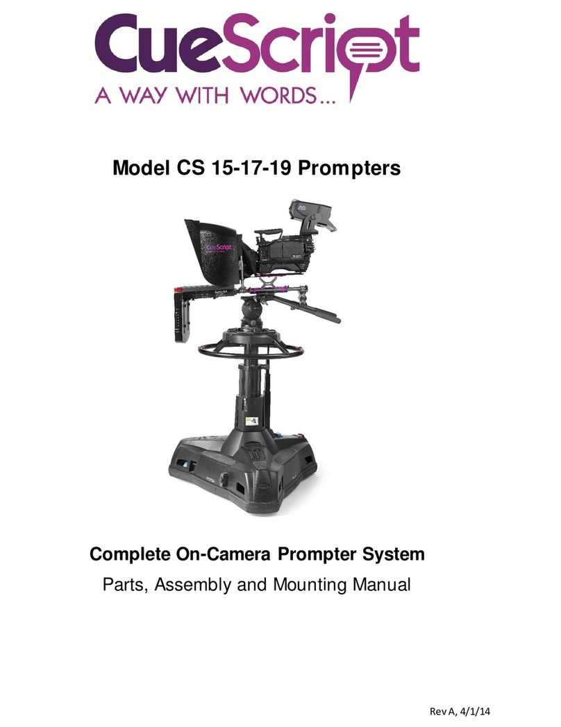CueScript CS 15 Assembly and mounting manual