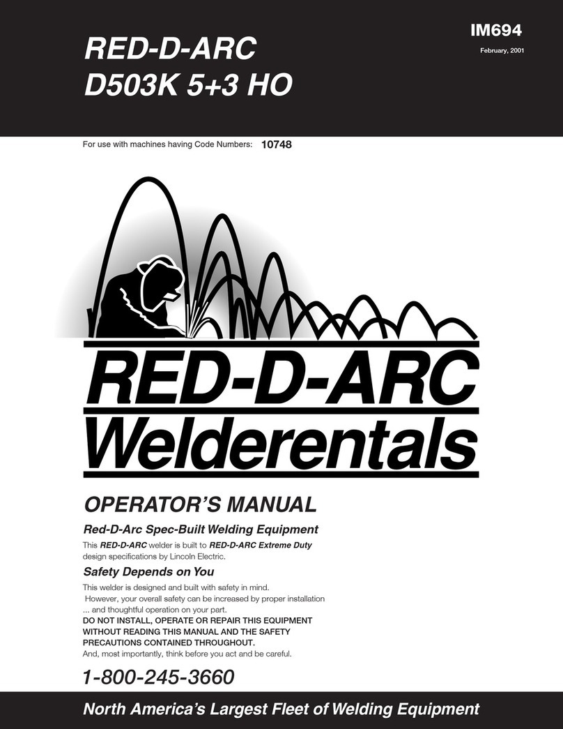 Red-D-Arc D503K 5+3 HO User manual