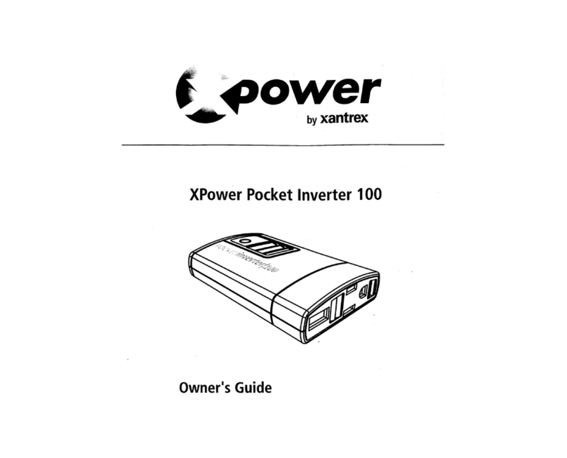 XPower Pocket Inverter 100 User manual