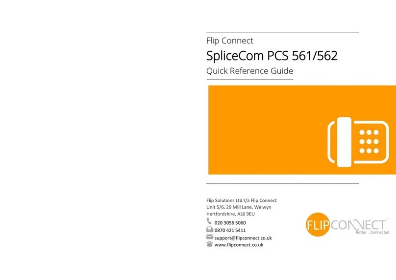 Flip Connect SpliceCom PCS 561 User manual