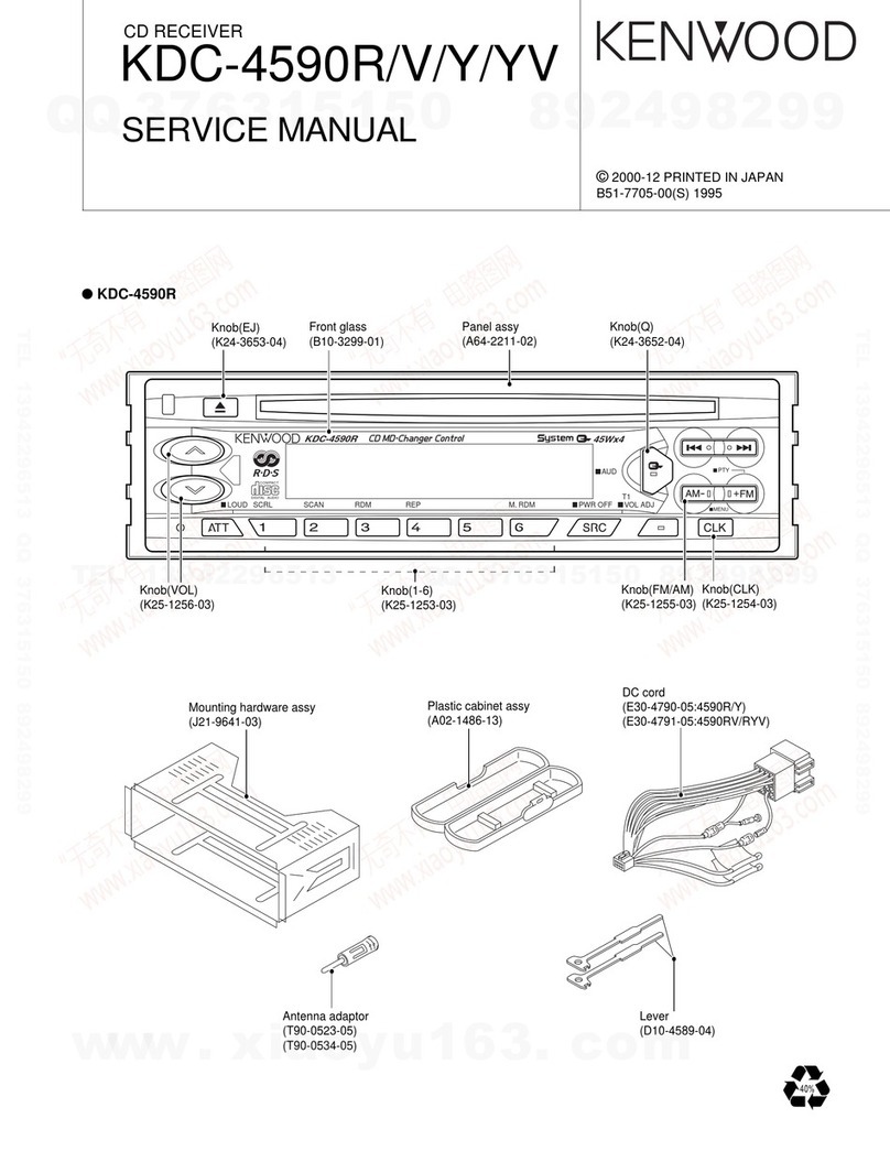 Kenwood KDC-4590V Service manual