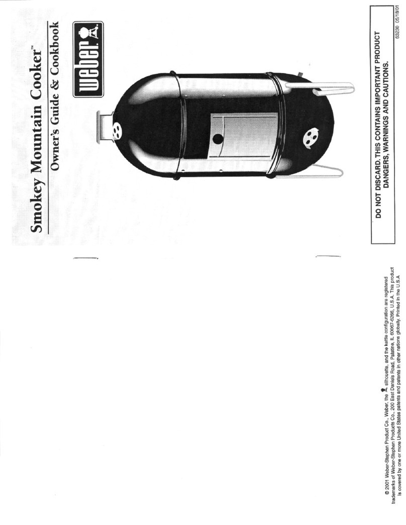 Weber SMOKEY MOUNTAIN COOKER Owner's guide & cookbook