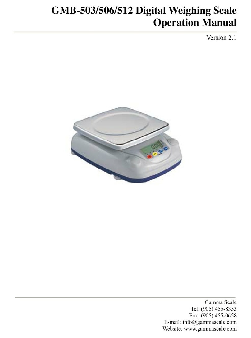 Gamma Scale GMB-503 Operation manual