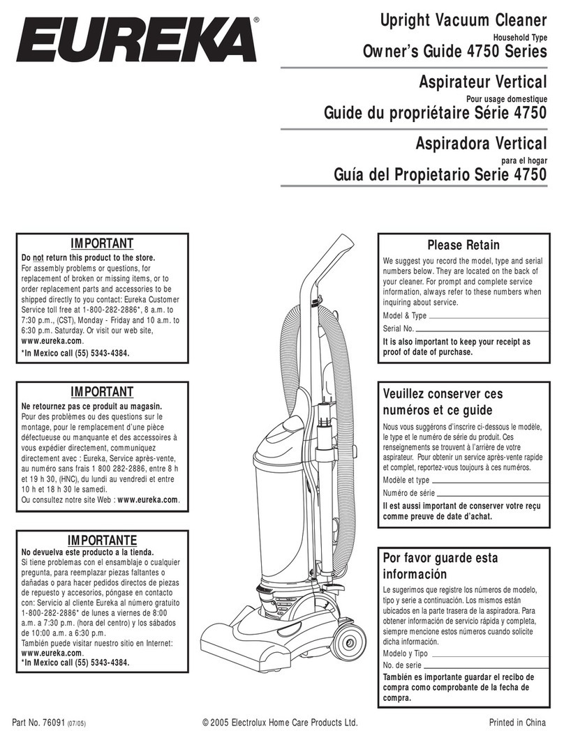 Eureka 4750 Series User manual